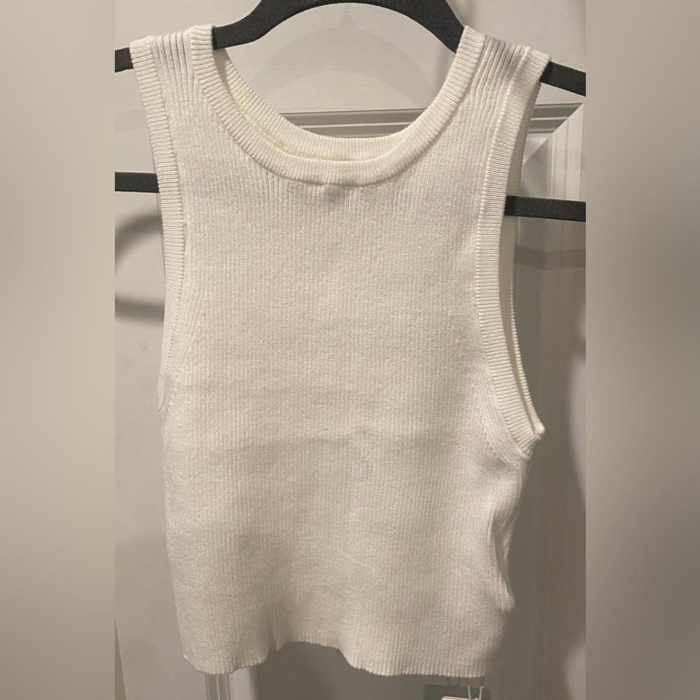 NWT - Commense White Sleeveless Tank Top